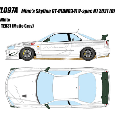 [Pre-order] Make Up EIDOLON EML097A 1/18 Mine's Skyline GT-R (BNR34) V-spec N1 2012 (RAYS Wheel) Reproduction (0514)