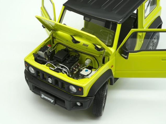 BM CREATIONS 18B0009 1/18 Suzuki Jimny JB74 Kinetic Yellow LHD Model Car