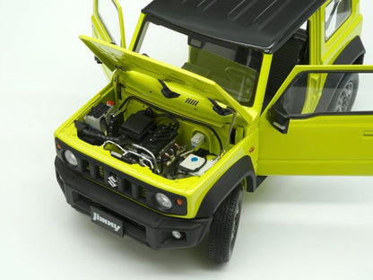 BM CREATIONS 18B0009 1/18 Suzuki Jimny JB74 Kinetic Yellow LHD Model Car