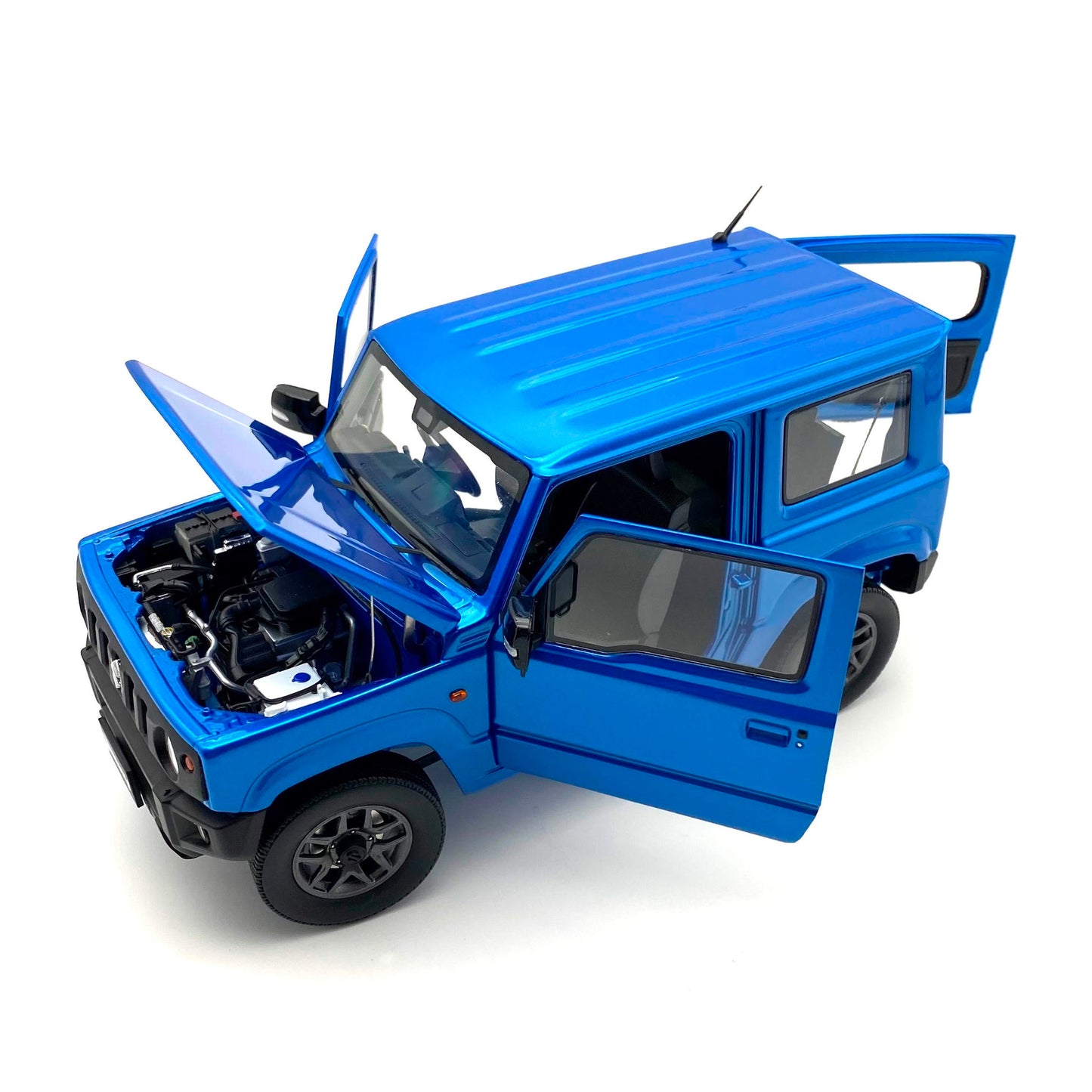BM CREATIONS 18B0019 1/18 Suzuki Jimny JB64 2018 Metallic Blue RHD Model Car