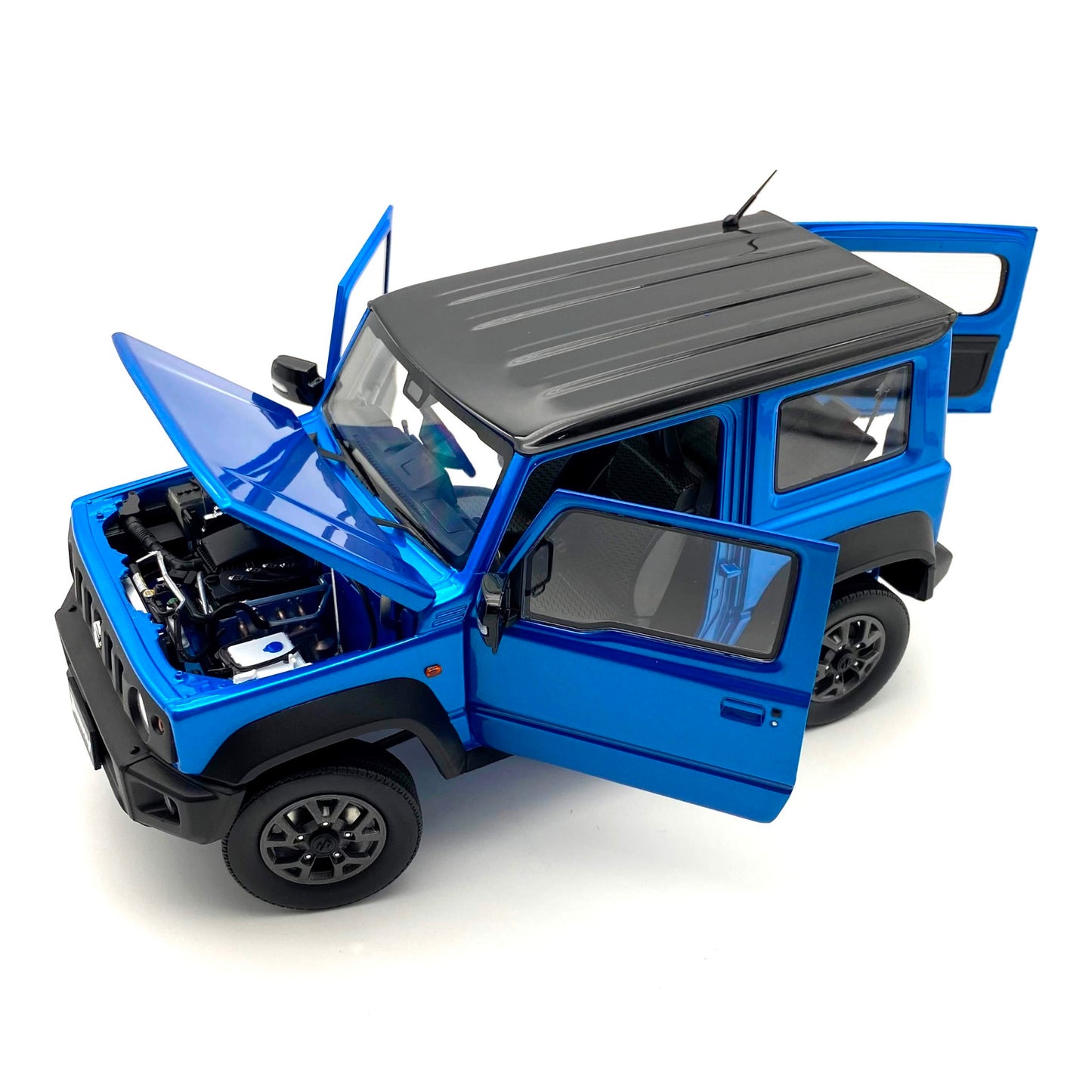 BM CREATIONS 18B0020 1/18 Suzuki Jimny JB74 2018 Brisk Blue Metallic RHD
