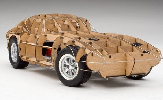 EXOTO RLG18019 1/18 Cobra Daytona 1964  Rolling Wood Trellis Model Car