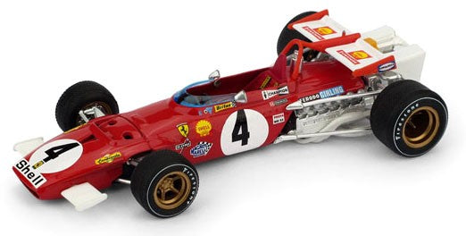BRUMM R313 1/43 Ferrari 312 B 1970 Italy GP Winner #4 C. Regazzoni Model Car
