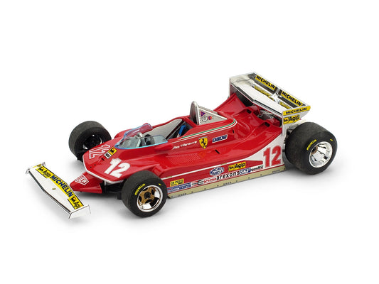 BRUMM R514 1/43 Ferrari 312 T4 1979 Monaco GP #12 Gilles Villeneuve Model Car