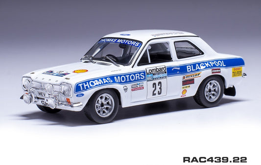 ixo RAC439 1/43 Escort MK I RS 1600 #23 RAC Rallye 1974 Model Car