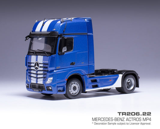 ixo TR206 1/43 MERCEDES-BENZ ACTROS MP4 Metallic Blue Model Car