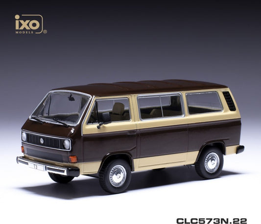 ixo CLC573N 1/43 Type 2 T3 Caravelle 1981 Brown and Beige Model Car