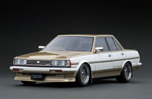 [Pre-order] ignition model IG3831 1/18 Toyota CRESTA GT TWIN TURBO (GX71) White / Gold (0508)