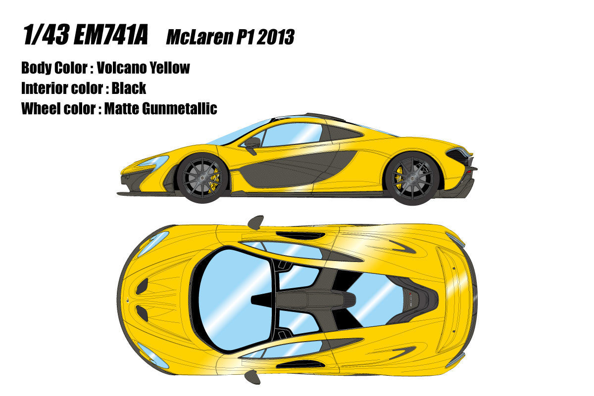 [Pre-order] Make Up EIDOLON EM741A McLaren P1 2013 Volcano Yellow (1203)