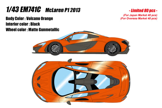 [Pre-order] Make Up EIDOLON EM741C McLaren P1 2013 Volcano Orange Limited 80pcs (1203)