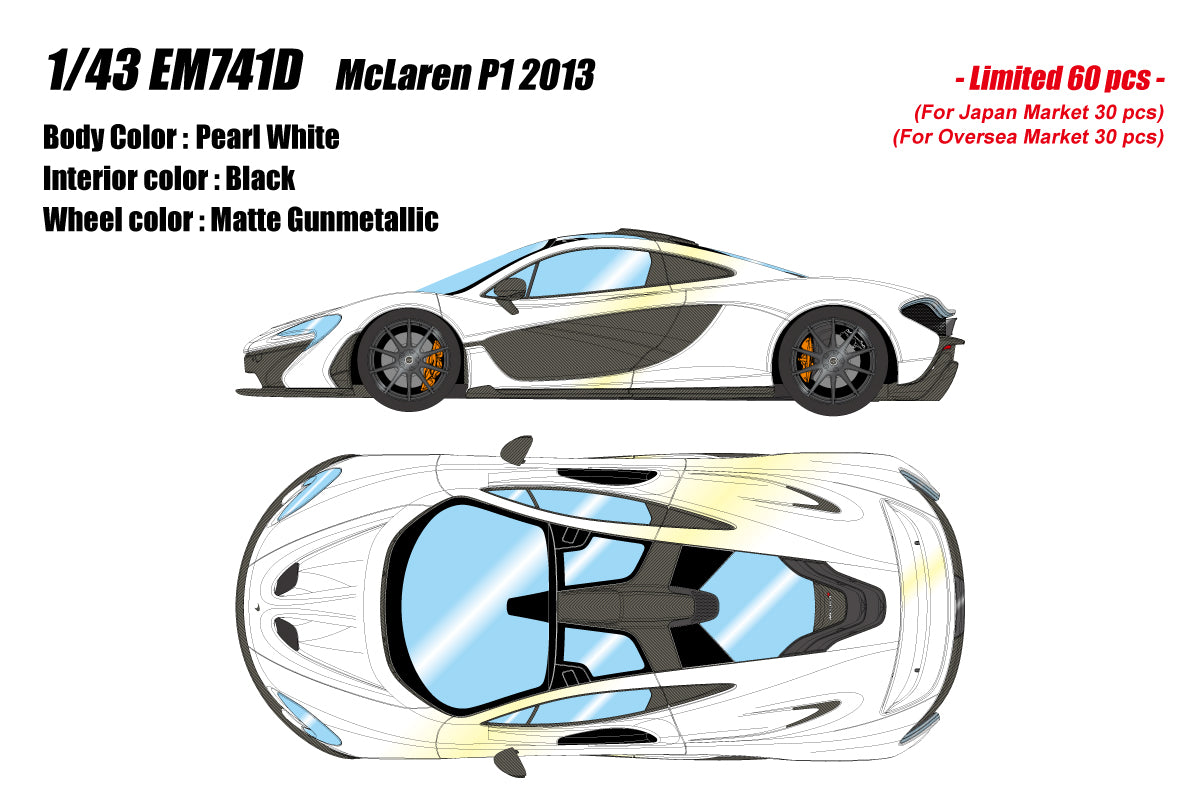 [Pre-order] Make Up EIDOLON EM741D McLaren P1 2013 Pearl White Limited 60pcs (1203)