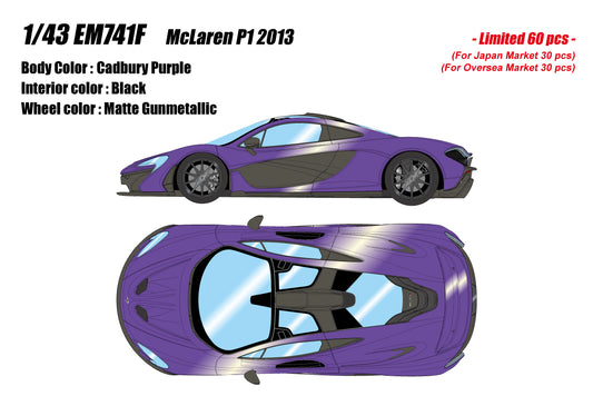 [Pre-order] Make Up EIDOLON EM741F McLaren P1 2013 Cadbury Purple Limited 60pcs (1203)