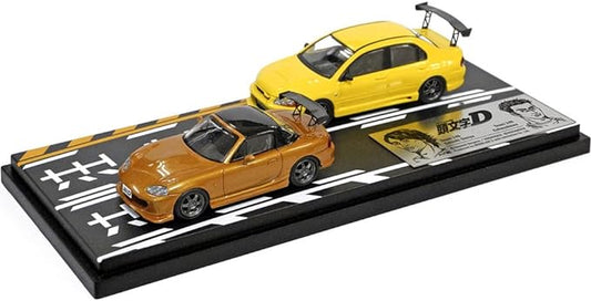 MODELER'S MD64206 1/64 Initial D Set Vol.6 Tomoyoshi Ohmiya Roadster (NB8C) & Kobayakawa Lancer Evolution VII