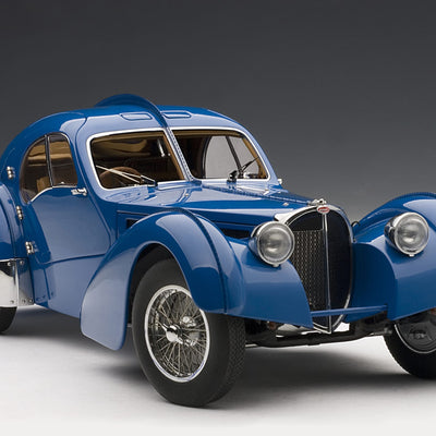 70943 Bugatti Type 57S Atlantic (Blue with Silver metal wire spoke wheels)