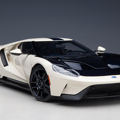 72926 FORD GT HERITAGE EDITION PROTOTYPE (WIMBLEDON WHITE W/ ANTIMATTER BLUE)