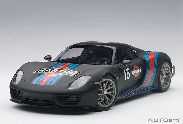 77929 PORSCHE 918 SPYDER WEISSACH PACKAGE (BLACK/MARTINI LIVERY)