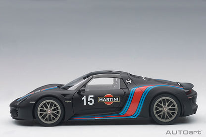 77929 PORSCHE 918 SPYDER WEISSACH PACKAGE (BLACK/MARTINI LIVERY)