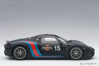 77929 PORSCHE 918 SPYDER WEISSACH PACKAGE (BLACK/MARTINI LIVERY)