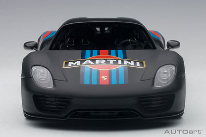 77929 PORSCHE 918 SPYDER WEISSACH PACKAGE (BLACK/MARTINI LIVERY)