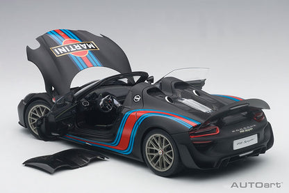 77929 PORSCHE 918 SPYDER WEISSACH PACKAGE (BLACK/MARTINI LIVERY)