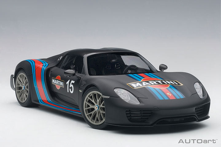 77929 PORSCHE 918 SPYDER WEISSACH PACKAGE (BLACK/MARTINI LIVERY)