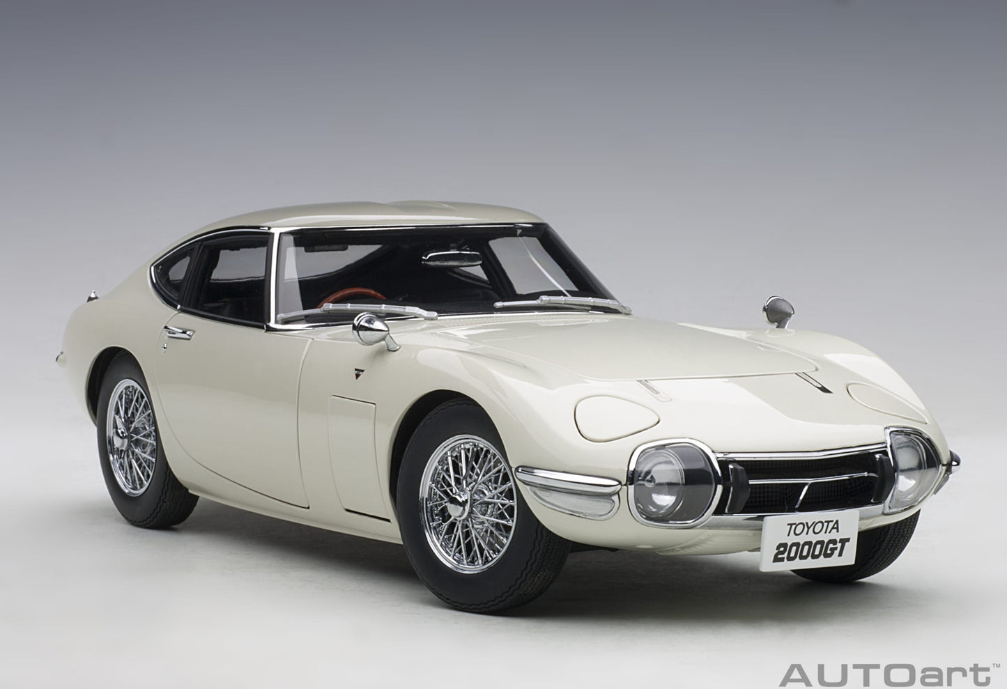 78754 Toyota 2000GT (White with metal wire spoke wheels)