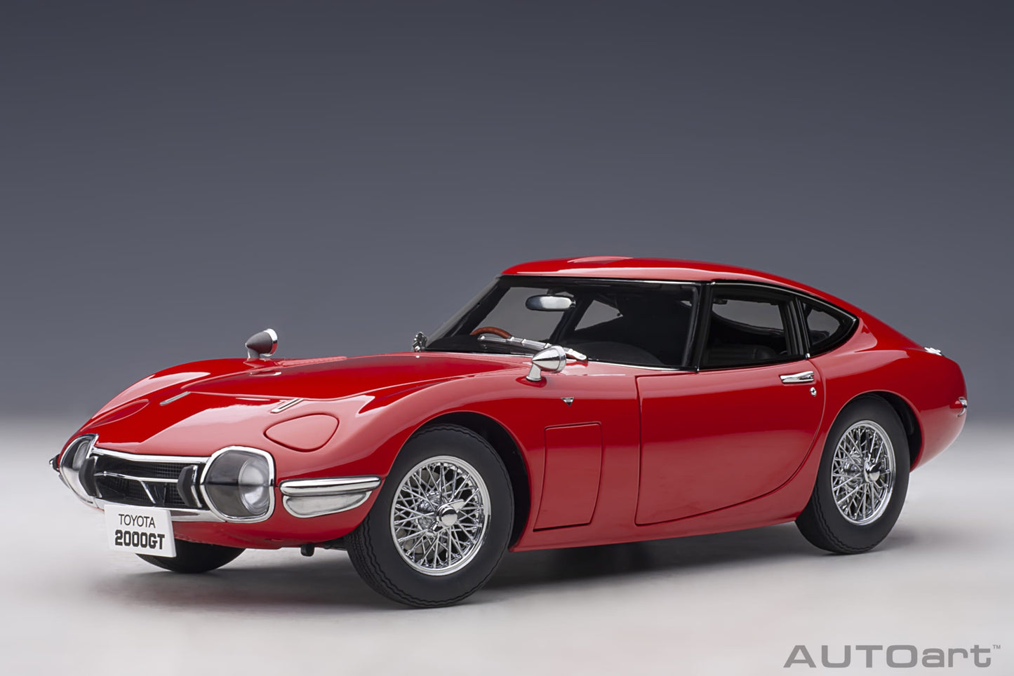 78761 Toyota 2000GT (Red with metal wire spoke wheels)