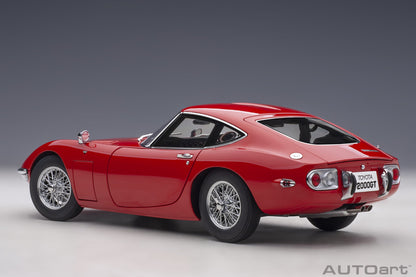 78761 Toyota 2000GT (Red with metal wire spoke wheels)