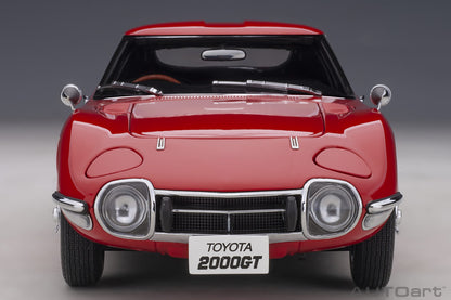 78761 Toyota 2000GT (Red with metal wire spoke wheels)