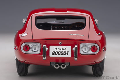 78761 Toyota 2000GT (Red with metal wire spoke wheels)