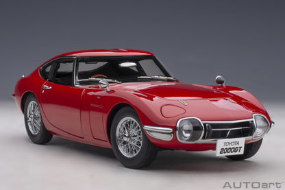 78761 Toyota 2000GT (Red with metal wire spoke wheels)