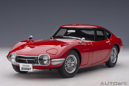 78761 Toyota 2000GT (Red with metal wire spoke wheels)