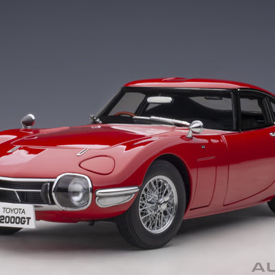 78761 Toyota 2000GT (Red with metal wire spoke wheels)