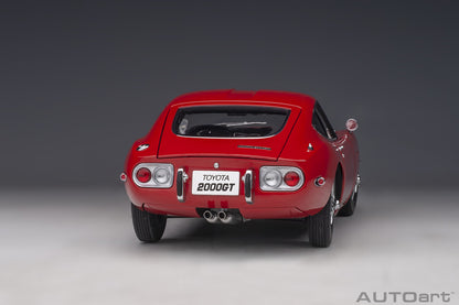 78761 Toyota 2000GT (Red with metal wire spoke wheels)