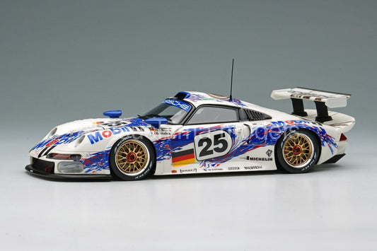 Make Up EIDOLON EM328A 1/43 Porsche 911 GT1 Le Mans 24h 1996 Winner Place Overall (GT1 Class Winner)