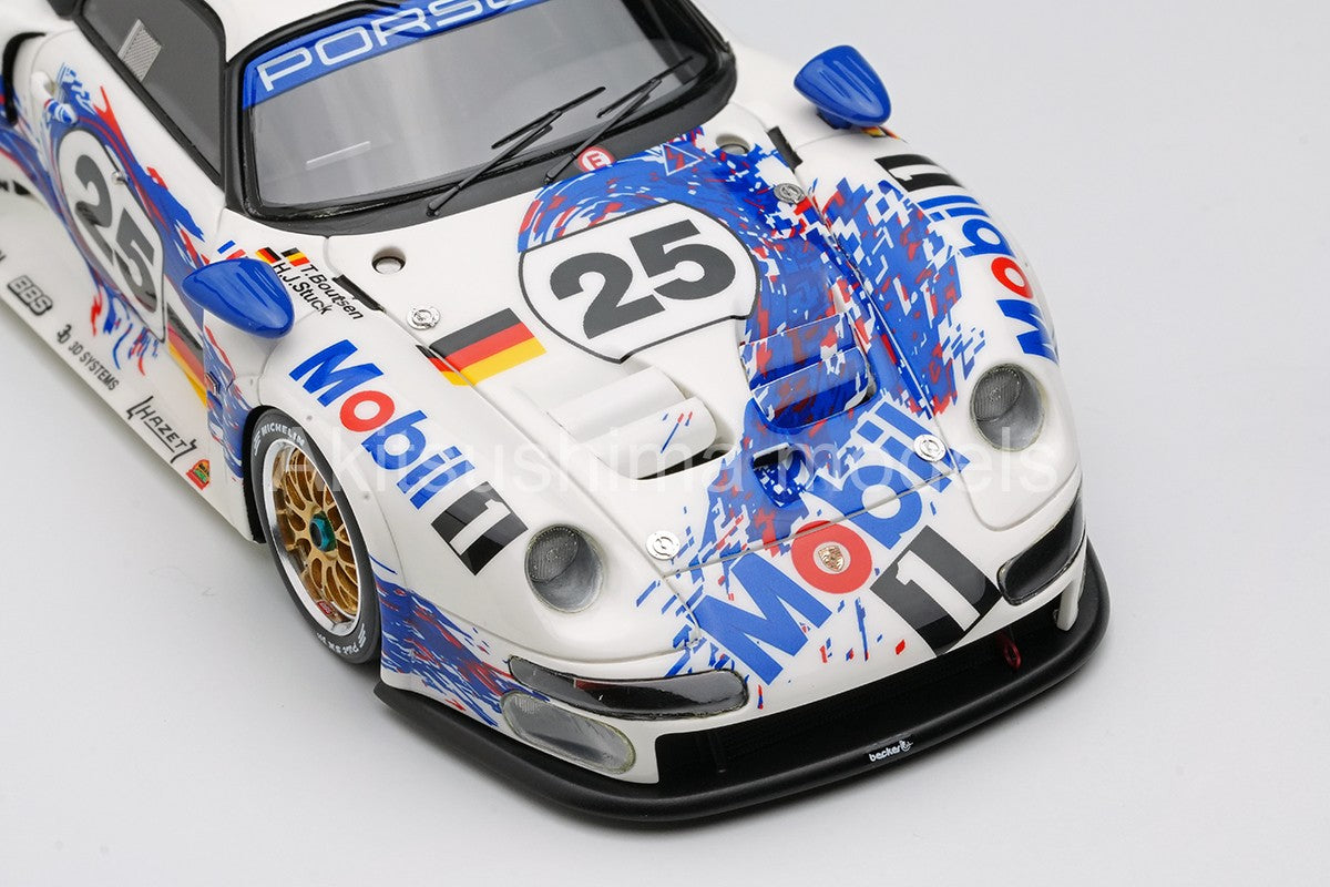 Make Up EIDOLON EM328A 1/43 Porsche 911 GT1 Le Mans 24h 1996 Winner Place Overall (GT1 Class Winner)