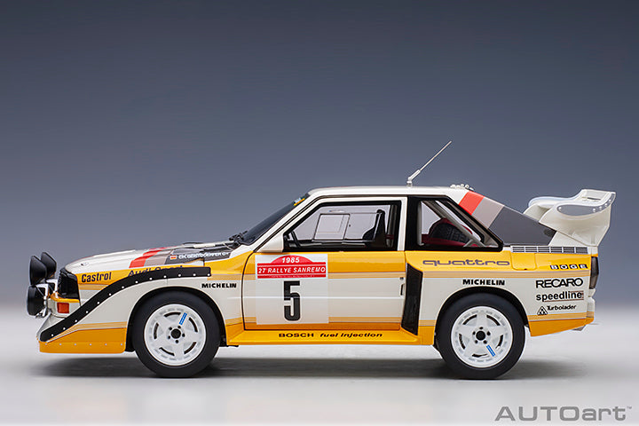 88503 AUDI QUATTRO S1 RALLY SAN REMO 1985 WINNER W. ROHRL/C. GEISTDORFER #5