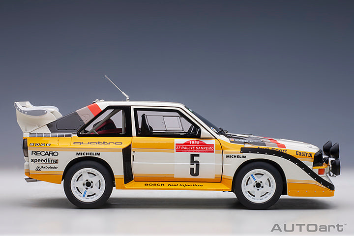 88503 AUDI QUATTRO S1 RALLY SAN REMO 1985 WINNER W. ROHRL/C. GEISTDORFER #5