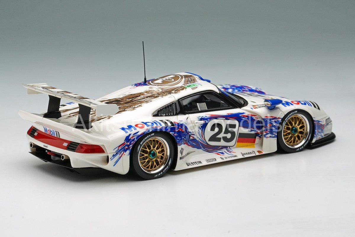 Make Up EIDOLON EM328A 1/43 Porsche 911 GT1 Le Mans 24h 1996 Winner Place Overall (GT1 Class Winner)