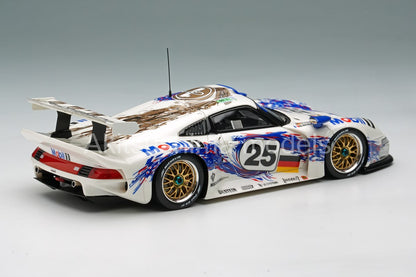 Make Up EIDOLON EM328A 1/43 Porsche 911 GT1 Le Mans 24h 1996 Winner Place Overall (GT1 Class Winner)