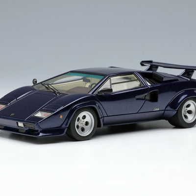 Make Up EIDOLON Lamborghini Countach LP5000S 1982 with Rear wing, EM446A: White, EM446B: Red, EM446C: Metallic Dark Blue