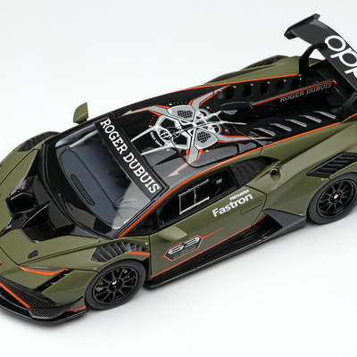 Make Up EIDOLON Lamborghini Huracan Super Trofeo EVO2 2021, EM636A: Verde Baca (Matte Green),  EM636B: Bianco Opalis (Pearl White)