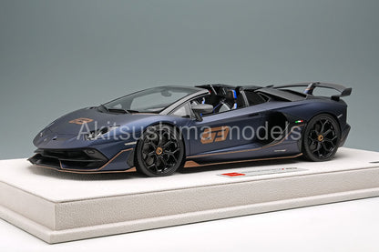 Make Up EML030J 1/18 Lamborghini Aventador SVJ 63 Roadster 2019 Blue Emera Limited 63pcs