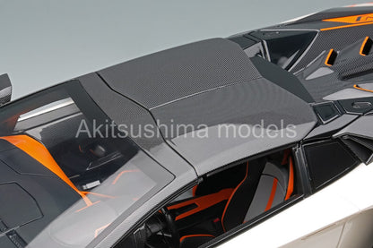 Make Up EML030J 1/18 Lamborghini Aventador SVJ 63 Roadster 2019 Blue Emera Limited 63pcs