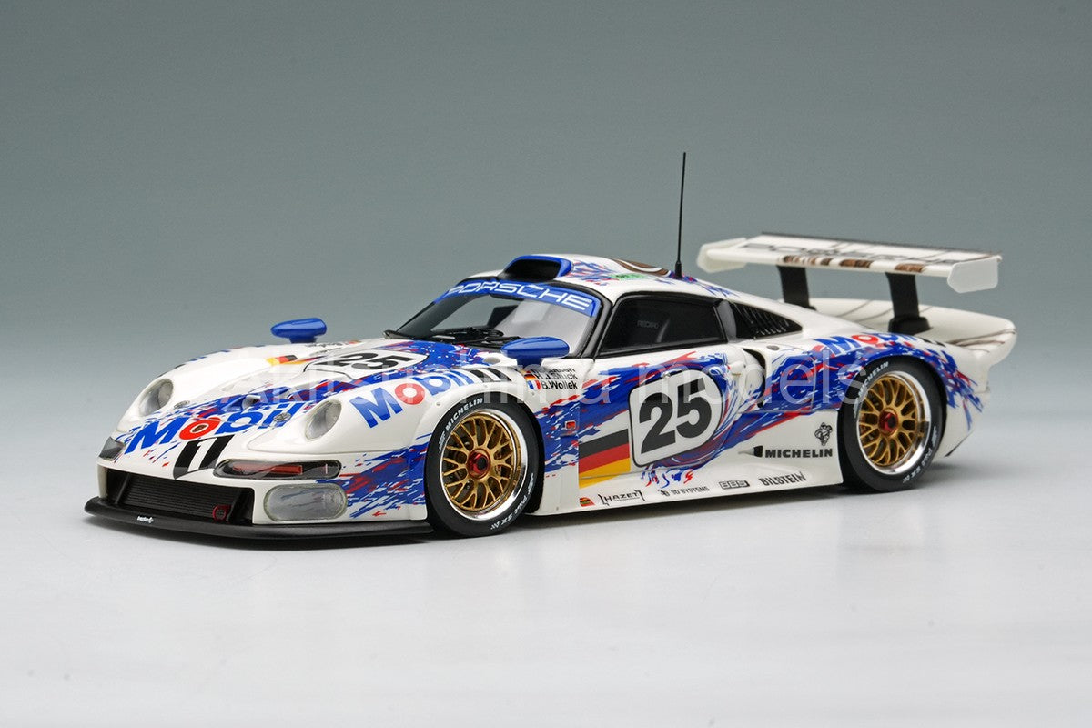 Make Up EIDOLON EM328A 1/43 Porsche 911 GT1 Le Mans 24h 1996 Winner Place Overall (GT1 Class Winner)