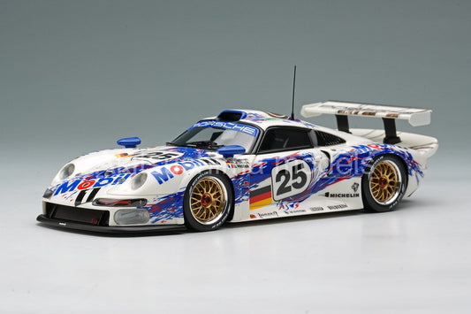 Make Up EIDOLON EM328A 1/43 Porsche 911 GT1 Le Mans 24h 1996 Winner Place Overall (GT1 Class Winner)