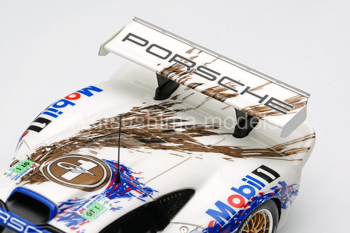 Make Up EIDOLON EM328A 1/43 Porsche 911 GT1 Le Mans 24h 1996 Winner Place Overall (GT1 Class Winner)