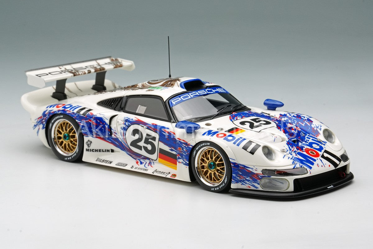 Make Up EIDOLON EM328A 1/43 Porsche 911 GT1 Le Mans 24h 1996 Winner Place Overall (GT1 Class Winner)