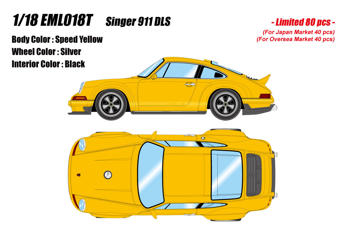[Pre-order] Make Up EIDOLON EML018T 1/18 Singer 911 DLS Speed Yellow Limited 80pcs (1224)