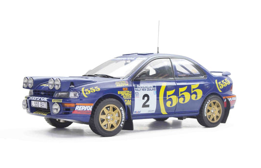 SunStar 5521 1/18 Subaru Impreza 555 – #2 McRae Colin – Ringer Derek -Winner Rally of New Zealand 1994